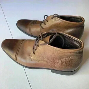 Democrata Brazil Cadet Soft Leather Chukka Boots Cognac Color Blend Size 12